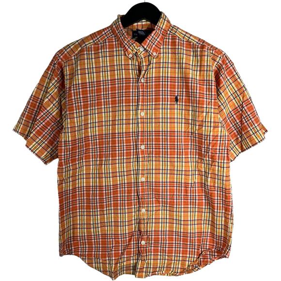 Youth Ralph Lauren Plaid Short Sleeve Button Down - Picture 1 of 7